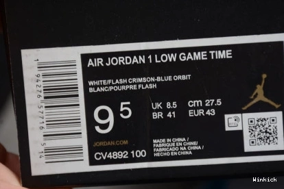 ORBIT GAME JORDAN LOW AIR 1 BLUE TIME CV4892-100 GS NIKE 1119
